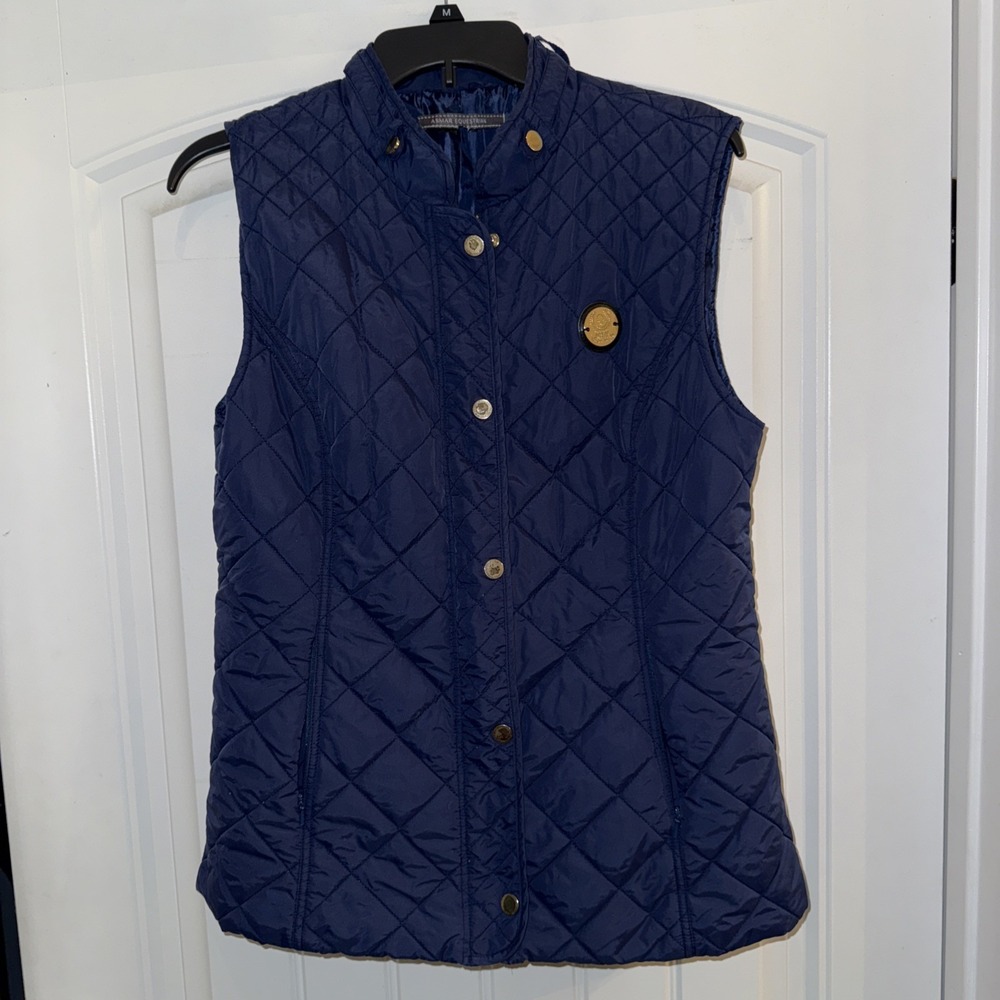 Noel Asmar Equestrian Women's Riding Vest Navy Blue M/L  Quilted